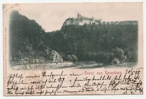 Gruss aus Rosenburg. jahr 1899