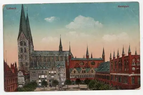 Lübeck. Marktplatz.