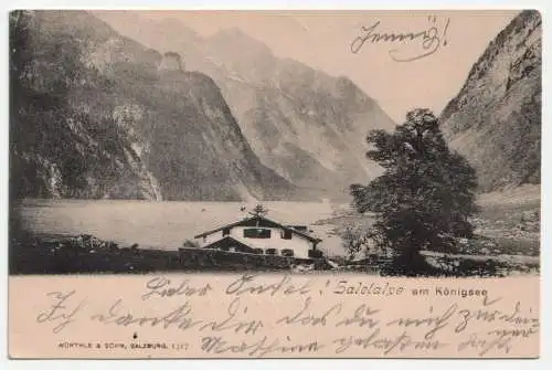 Saletalpe am Königsee. jahr 1903