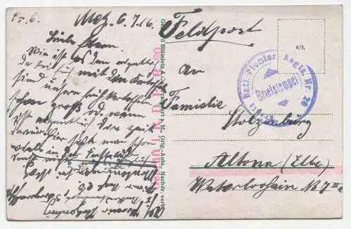 Metz, Marschall Ney Denkmal. Feldpost. jahr 1916.