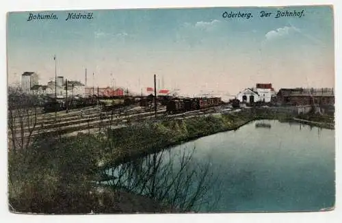 Bohumin. Nadrazl. Oderberg. Der Bahnhof.