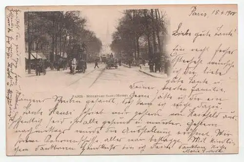 Paris - Boulevard Saint-Michel. an 1900