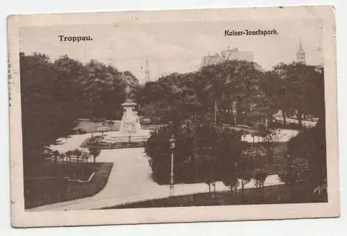 Troppau. Kaiser-Josefspark. jahr 1915