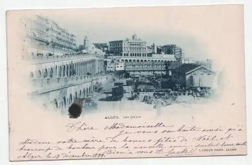 Alger. Les Quais. jahr 1899