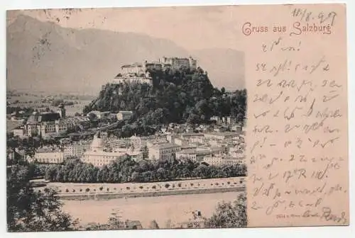 Gruss aus Salzburg. jahr 1899.