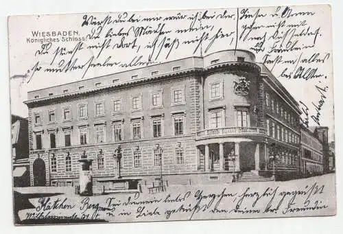 Wiesbaden. Königliches Schloss. jahr 1906