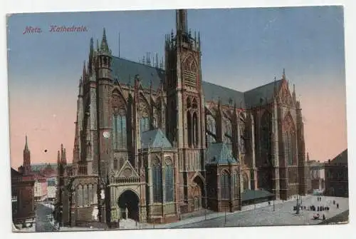 Metz. Kathedrale. Feldpost. jahr 1916.