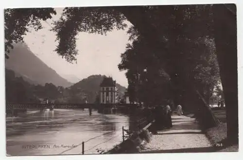 Interlaken. Am Aareufer. jahr 1914