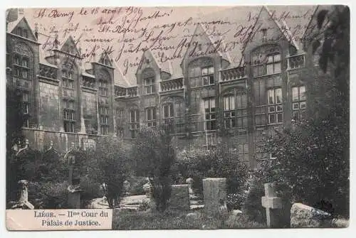 Liege. II le Cour du Palais de Justice. jahr 1906