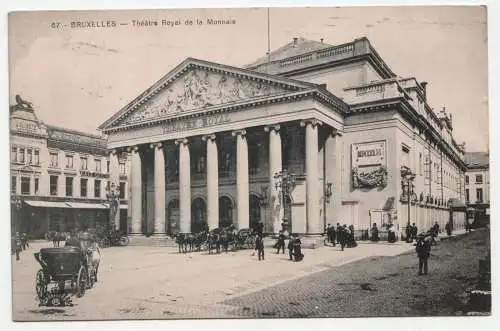 Bruxelles - Theatre Royal de la Monnaie. jahr 1912