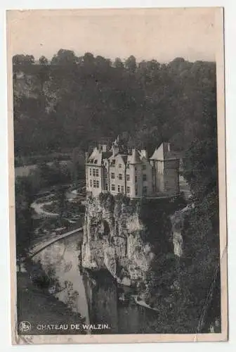 Chateau de Walzin. Dinant. Alte Ansichtskarte.