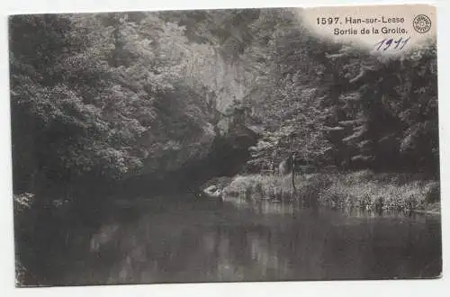 Han-sur-Lesse. Sortie de la Grotte. jahr 1911