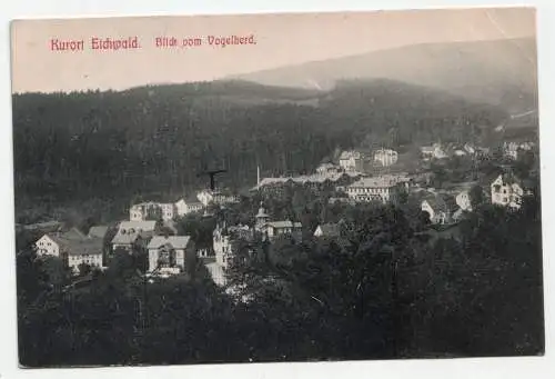Kurort Eichwald. Blick vom Vogelherd. jahr 1909