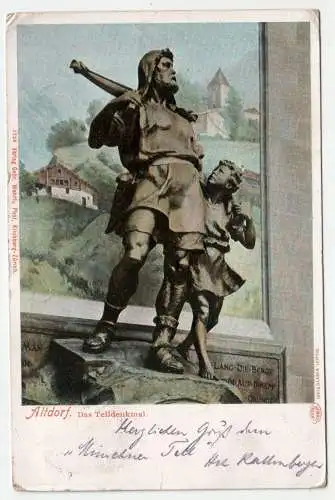 Altdorf. Das Telldenkmal. jahr 1903