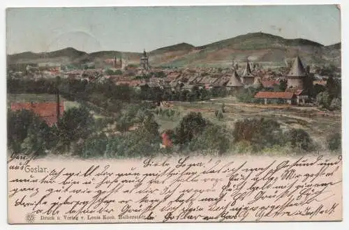 Goslar. Druck u Verlag v. Louis Koch, Halberstadt. jahr 1901