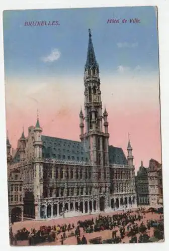 Bruxelles. Hotel de Ville. jahr 1915