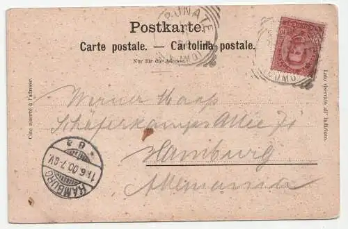 Interlaken mit Jungfrau. jahr 1900