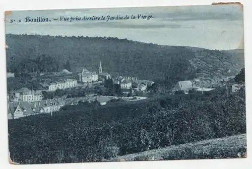 Bouillon. Vue prise derriere le Jardin de la Vierge. jahr 1908