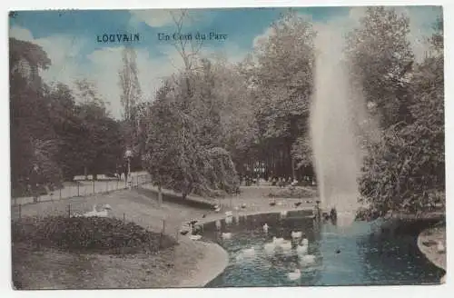 Louvain. Un Coin du Parc. jahr 1913