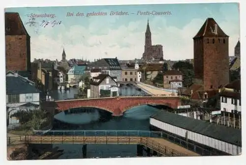 Strassburg. Bei den gedeckten Brücken. Ponts-Couverts. jahr 1913