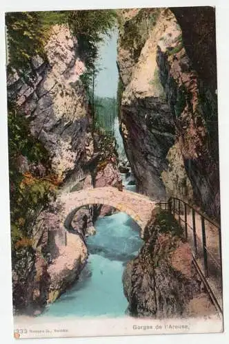 Gorges de I Areuse. jahr 1907