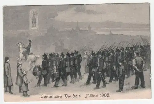 Centenaire Vaudois. Milice 1903.