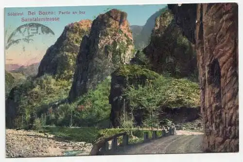 Südtirol. Bei Bozen: Partie an der Sarntalerstrasse. jahr 1912