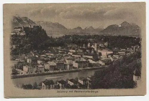 Salzburg mit Reichenhallerberge.
