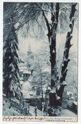 Salzburg. Winterlandschaft. jahr 1904