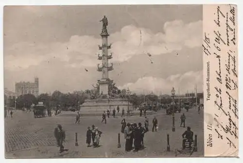Wien II. Tegethoff-Monument. jahr 1903