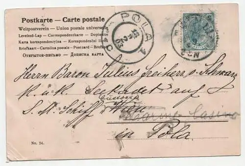 Wien II. Tegethoff-Monument. jahr 1903