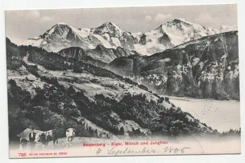 Beatenberg - Eiger, Mönch und Jungfrau. jahr 1905
