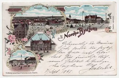 Pozdrav z Noveho Bydzova. jahr 1897