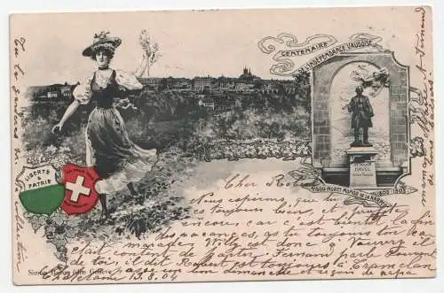 Geneve. Centenaire de l Independance Vaudoise. jahr 1904