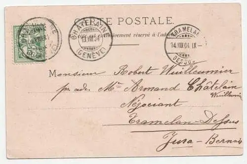 Geneve. Centenaire de l Independance Vaudoise. jahr 1904