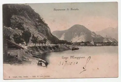 Panorama di Feriolo. Lago Maggiore. jahr 1903