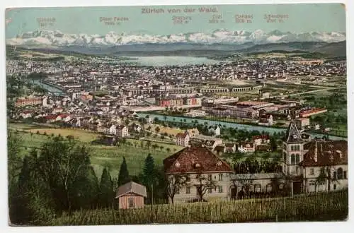 Zürich von der Wald. jahr 1903