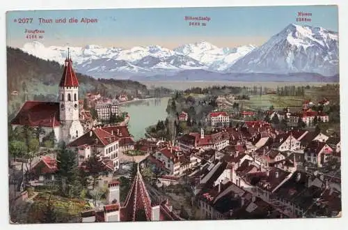 Thun und die Alpen. jahr 1913