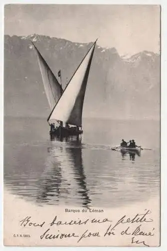 Barque du Leman. jahr 1905