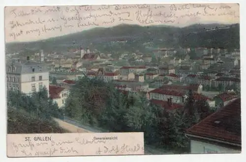 St. Gallen. Generalansicht. jahr 1905