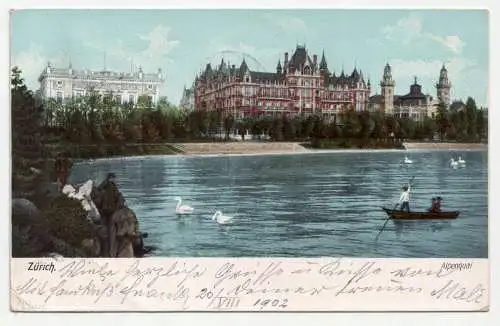 Zürich. Alpenquai. jahr 1902