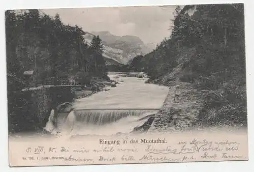 Eingang in das Muotathal. jahr 1905