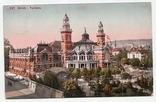 Zürich - Tonhalle. jahr 1912