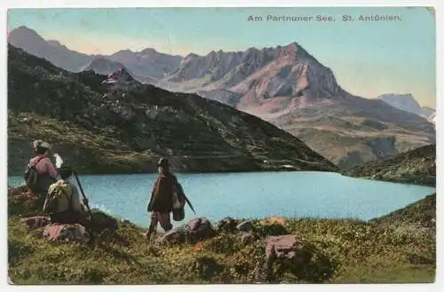 Am Partnuner See. St. Antönien. jahr 1907