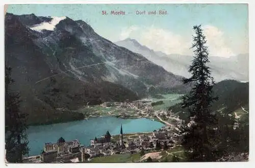 St. Moritz - Dorf und Bad. jahr 1908