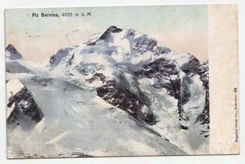 Piz Bernina, 4055 m ü. M. jahr 1905