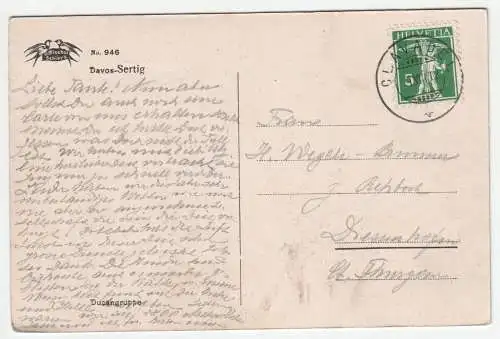 Davos-Sertig. Ducangruppe. jahr 1912