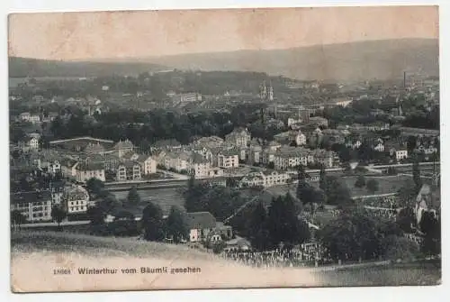 Winterthur vom Bäumli gesehen. jahr 1909