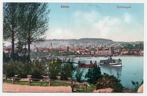 Zürich. Mythenquai. jahr 1907