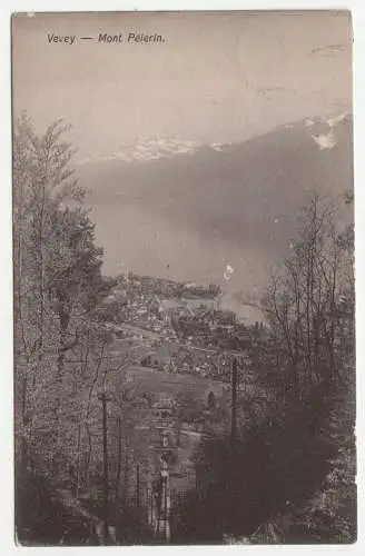 Vevey - Mont Pelerin. Hotel du Pont. jahr 1907